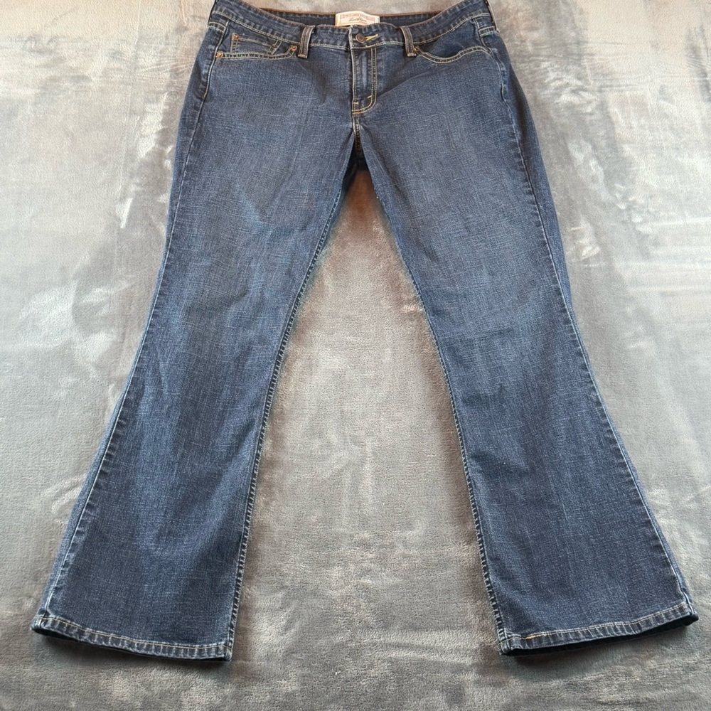 Levi Strauss Women's Jeans Size 13 M Stretch Lowrise‎ Bootcut Dark Wash